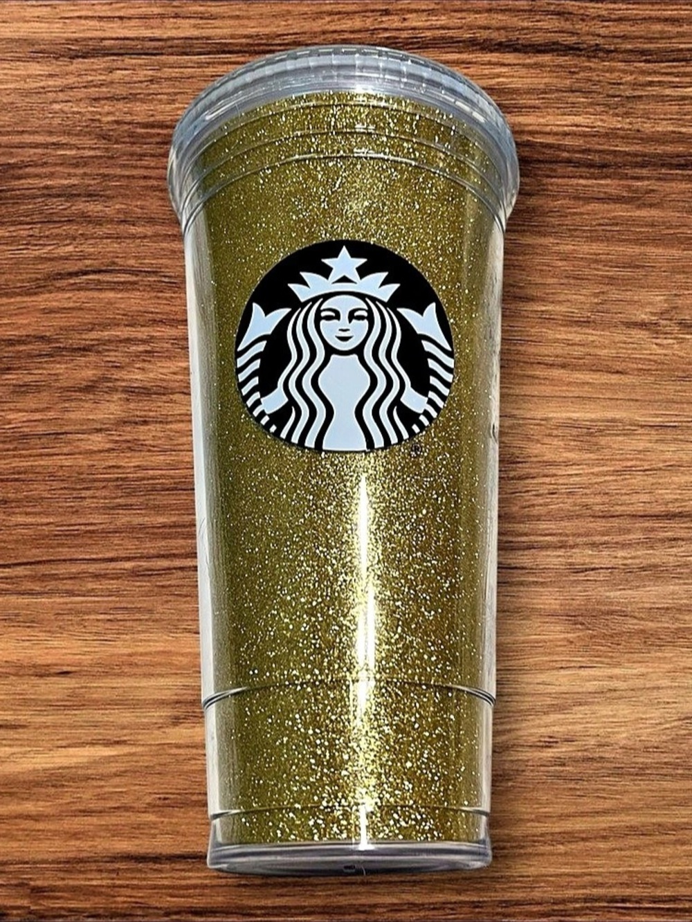Starbucks Gold Glitter 20 oz Double Wall Tumbler Cup 2016